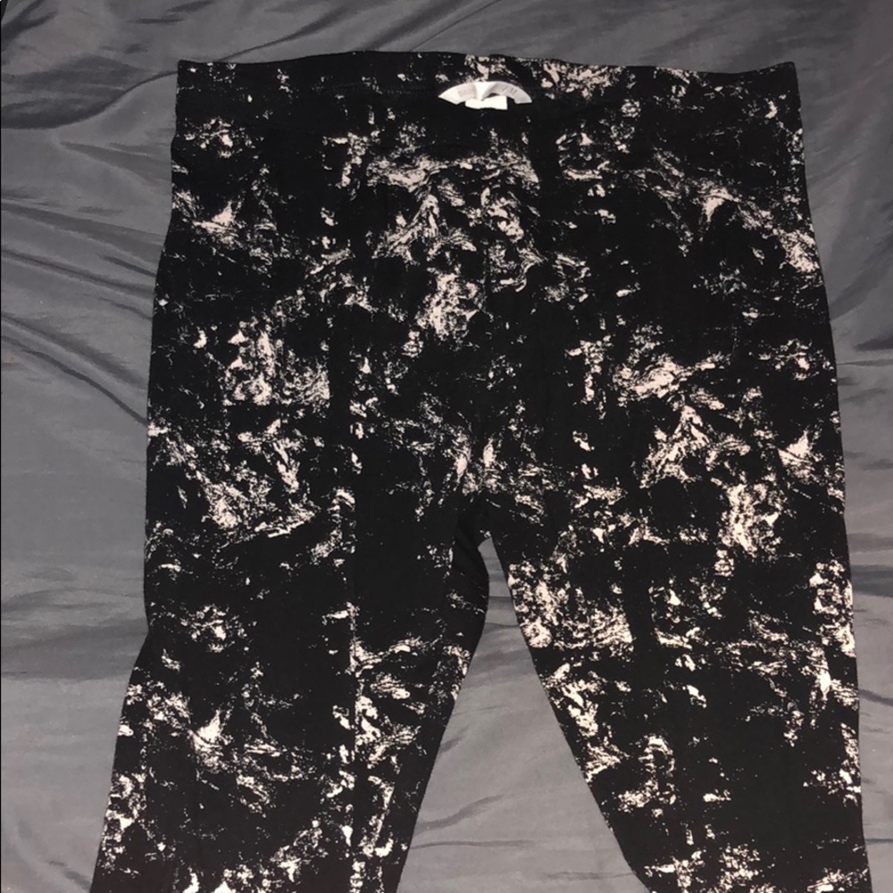 Marbled pattern Leggings